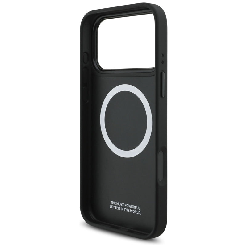BMW M perforuotos juostelės logotipas MagSafe - iPhone 17 Pro Max dėklas (mėlynas)