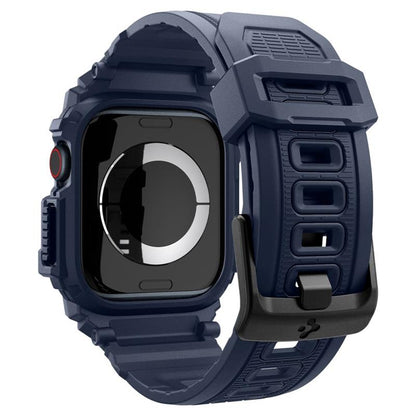 Spigen Rugged Armor Pro - Apyrankė su dėklu, skirta Apple Watch 10 46 mm (tamsiai mėlyna)