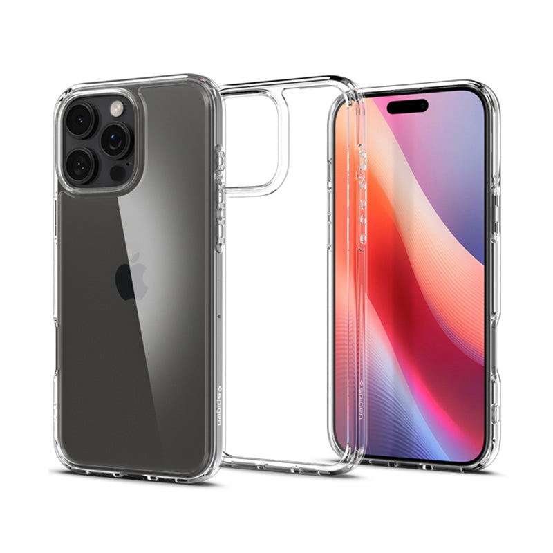 Spigen Ultra Hybrid – „iPhone 16 Pro Max“ dėklas (skaidrus)