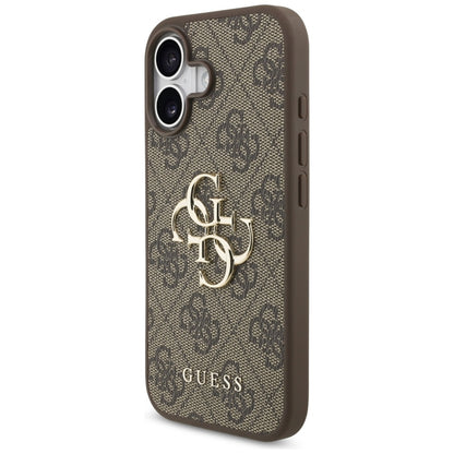 Guess 4G Didelis Logotipas - Dėklas iPhone 17 (rudas)