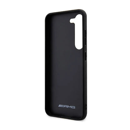 AMG Carbon Stripe & Embossed - Dėklas, skirtas Samsung Galaxy S23 (juodas)