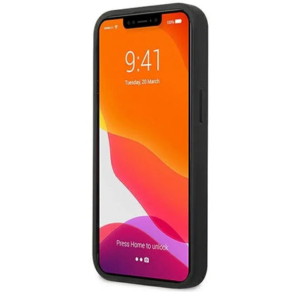AMG Debossed Lines – dėklas iPhone 14 Plus (juodas)