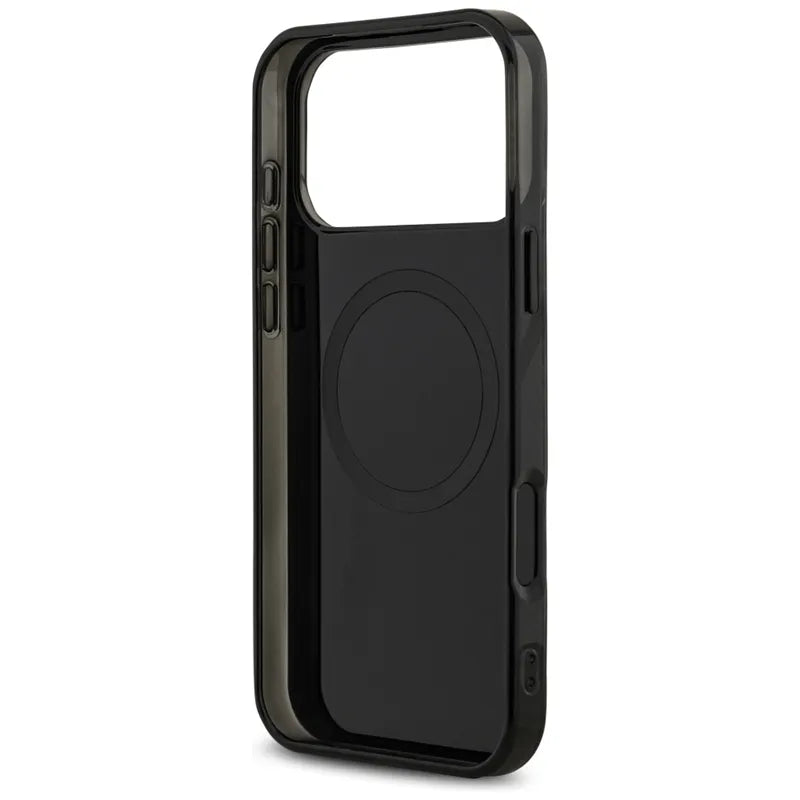 AMG IML Double Layer Rhombs MagSafe – dėklas, skirtas iPhone 18 Pro Max / 17 Pro Max (juodas / raudonas)
