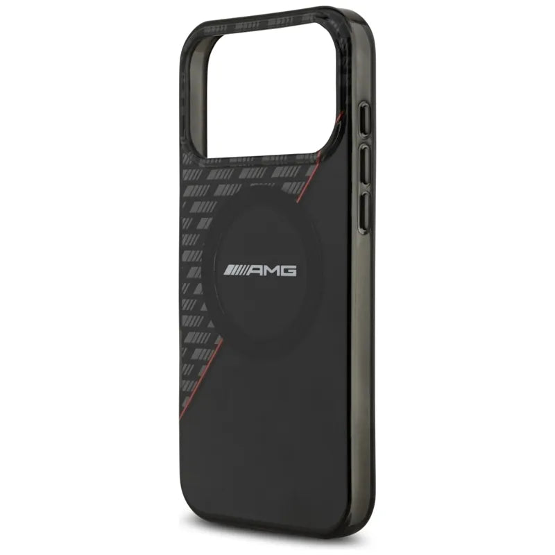 AMG IML Double Layer Rhombs MagSafe – dėklas, skirtas iPhone 18 Pro Max / 17 Pro Max (juodas / raudonas)