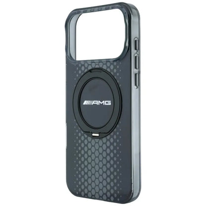 AMG IML Double Layer Urban Line dėklas su „Ring Stand“ ir „MagSafe“ – „iPhone 18 Pro Max“ / „17 Pro Max“ (juodas)