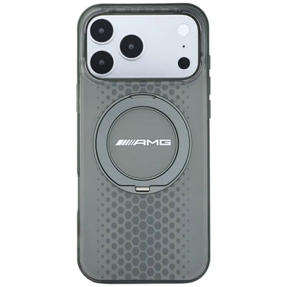 AMG IML Double Layer Urban Line dėklas su „Ring Stand“ ir „MagSafe“ – „iPhone 18 Pro Max“ / „17 Pro Max“ (pilkas)