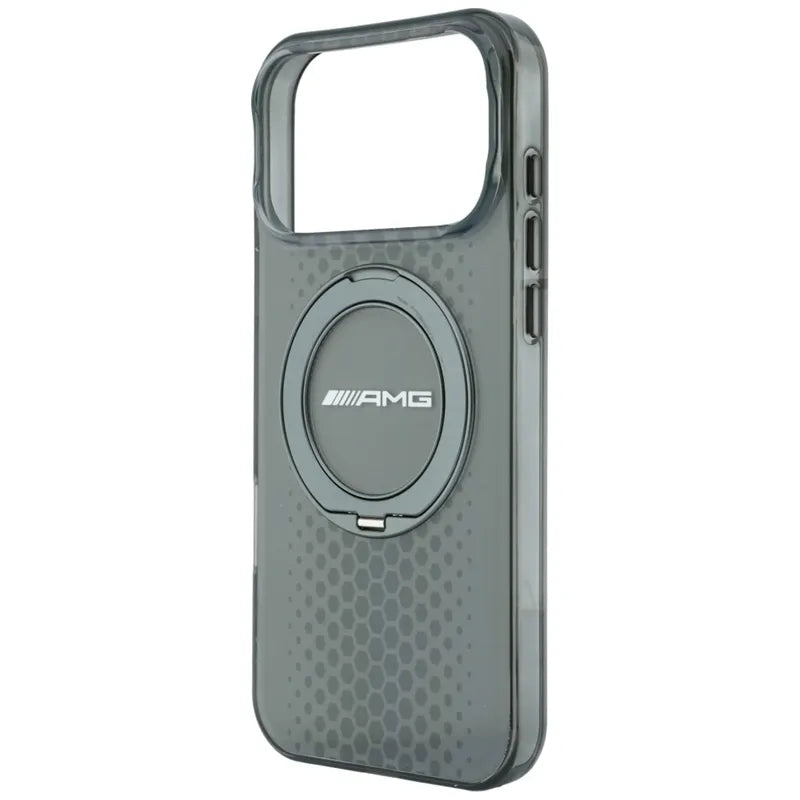 AMG IML Double Layer Urban Line dėklas su „Ring Stand“ ir „MagSafe“ – „iPhone 18 Pro Max“ / „17 Pro Max“ (pilkas)