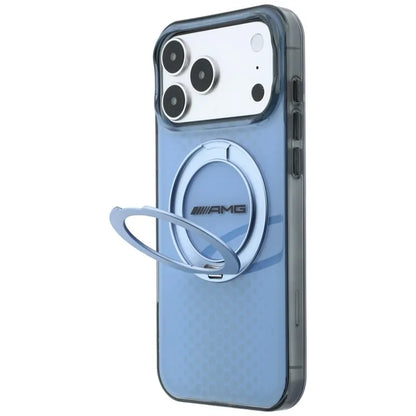 AMG IML Double Layer Urban Line su MagSafe žiedu-stovu – dėklas, skirtas iPhone 18 Pro Max / 17 Pro Max (mėlynas)