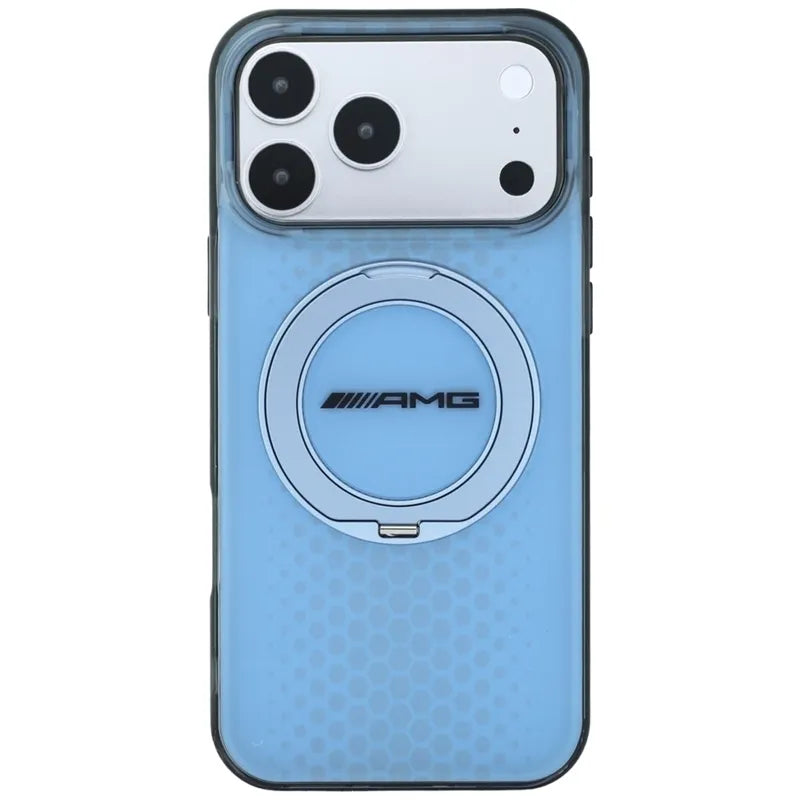 AMG IML Double Layer Urban Line su MagSafe žiedu-stovu – dėklas, skirtas iPhone 18 Pro Max / 17 Pro Max (mėlynas)