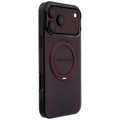 AMG IML Double Layer Urban Line su „Ring Stand“ ir „MagSafe“ – dėklas „iPhone 18 Pro Max“ / „17 Pro Max“ (bordo)
