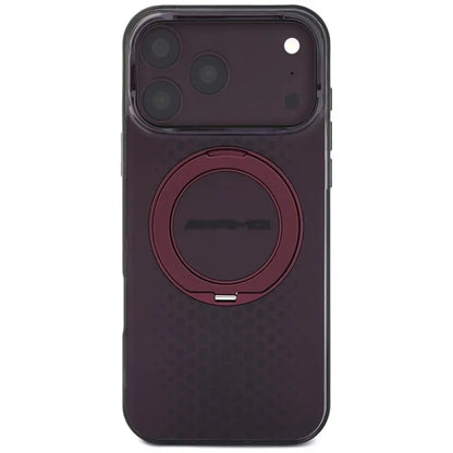 AMG IML Double Layer Urban Line su „Ring Stand“ ir „MagSafe“ – dėklas „iPhone 18 Pro Max“ / „17 Pro Max“ (bordo)