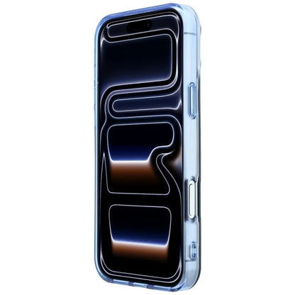 AMG IML Transparent Bicolor Block MagSafe dėklas, skirtas „iPhone 18 Pro Max“ / „17 Pro Max“ (juodas / mėlynas)