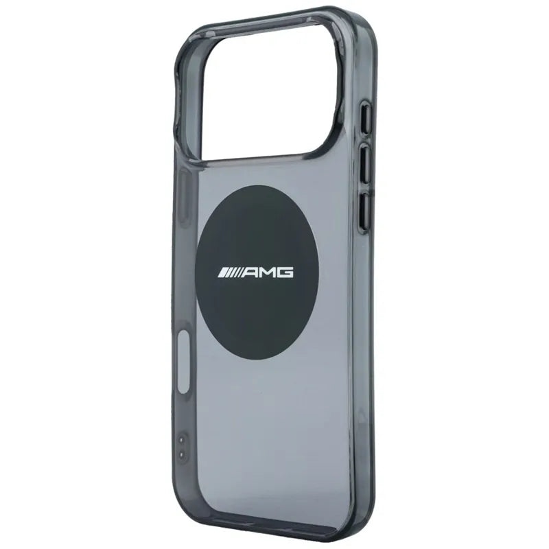 AMG IML Transparent Bicolor Block MagSafe – dėklas, skirtas iPhone 18 Pro Max / 17 Pro Max (juodas)