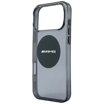 AMG IML Transparent Bicolor Block MagSafe – dėklas, skirtas iPhone 18 Pro Max / 17 Pro Max (juodas)