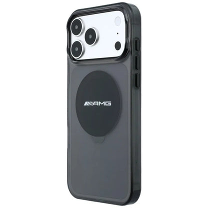 AMG IML Transparent Bicolor Block MagSafe – dėklas, skirtas iPhone 18 Pro Max / 17 Pro Max (juodas)