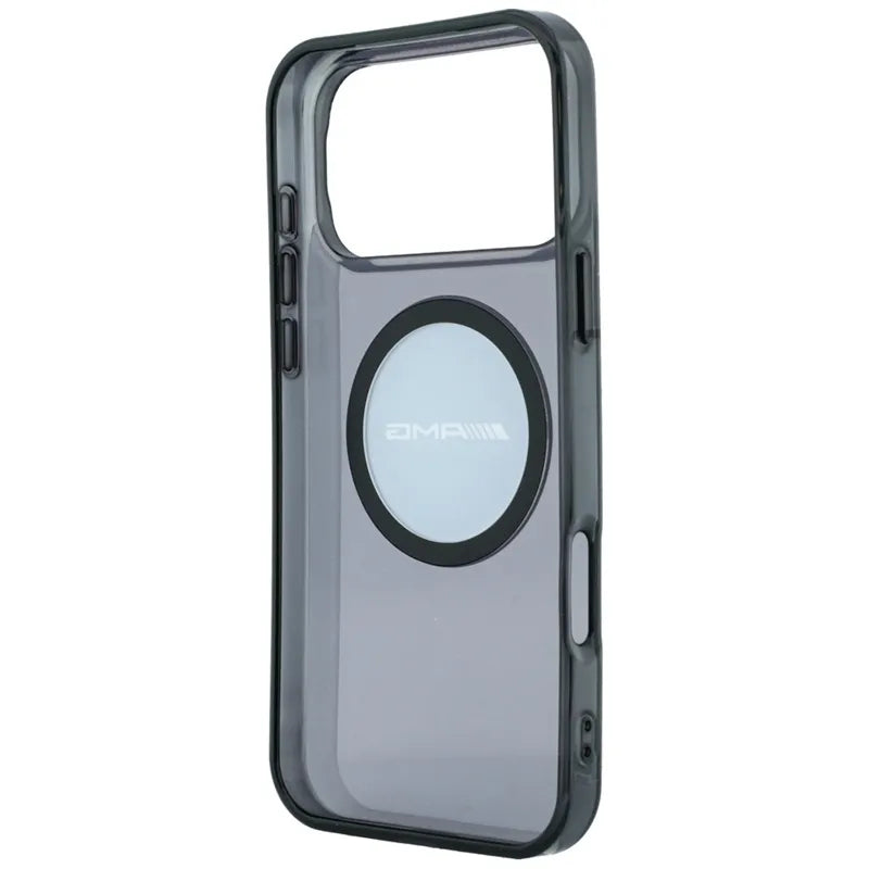 AMG IML Transparent Bicolor Block MagSafe – dėklas, skirtas iPhone 18 Pro Max / 17 Pro Max (juodas)