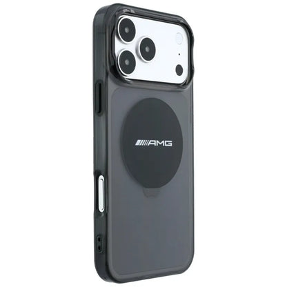 AMG IML Transparent Bicolor Block MagSafe – dėklas, skirtas iPhone 18 Pro Max / 17 Pro Max (juodas)