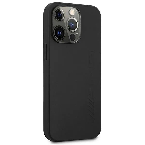 AMG od natūralios odos – dėklas iPhone 14 Pro (juodas)