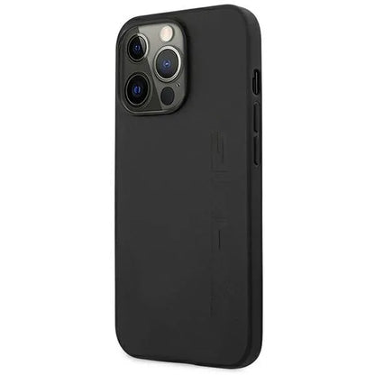 AMG od natūralios odos – dėklas iPhone 14 Pro (juodas)