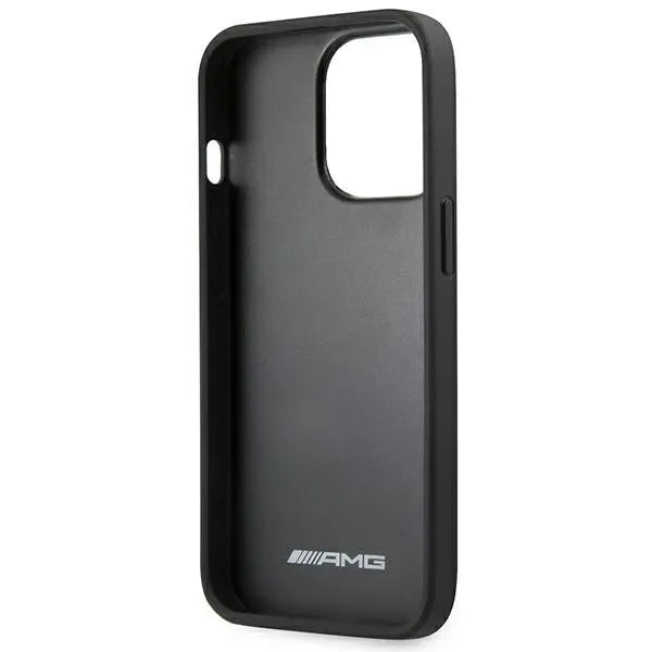 AMG od natūralios odos – dėklas iPhone 14 Pro (juodas)