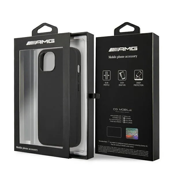 AMG oda karšta spauda – dėklas, skirtas iPhone 14 Plus (juodas)