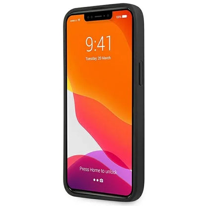 AMG reljefinės linijos – dėklas, skirtas „iPhone 14 Pro“ (juodas)
