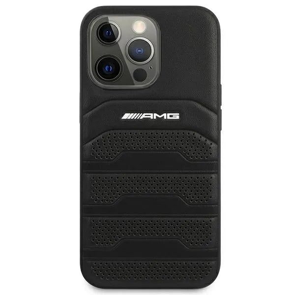 AMG reljefinės linijos – dėklas, skirtas „iPhone 14 Pro“ (juodas)