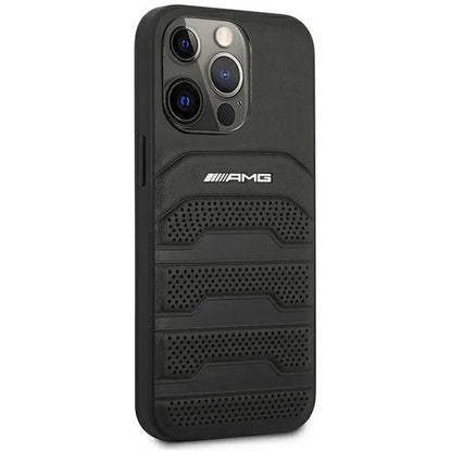 AMG reljefinės linijos – dėklas, skirtas „iPhone 14 Pro“ (juodas)