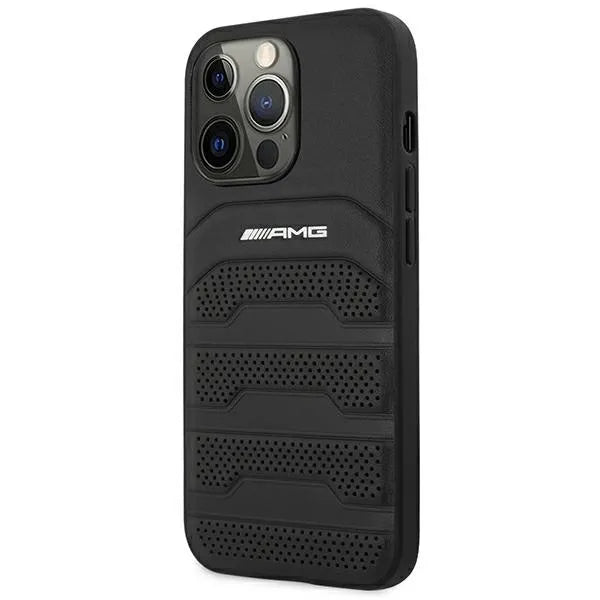 AMG reljefinės linijos – dėklas, skirtas „iPhone 14 Pro“ (juodas)