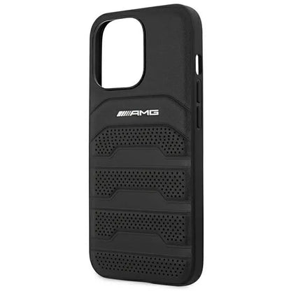 AMG reljefinės linijos – dėklas, skirtas „iPhone 14 Pro“ (juodas)