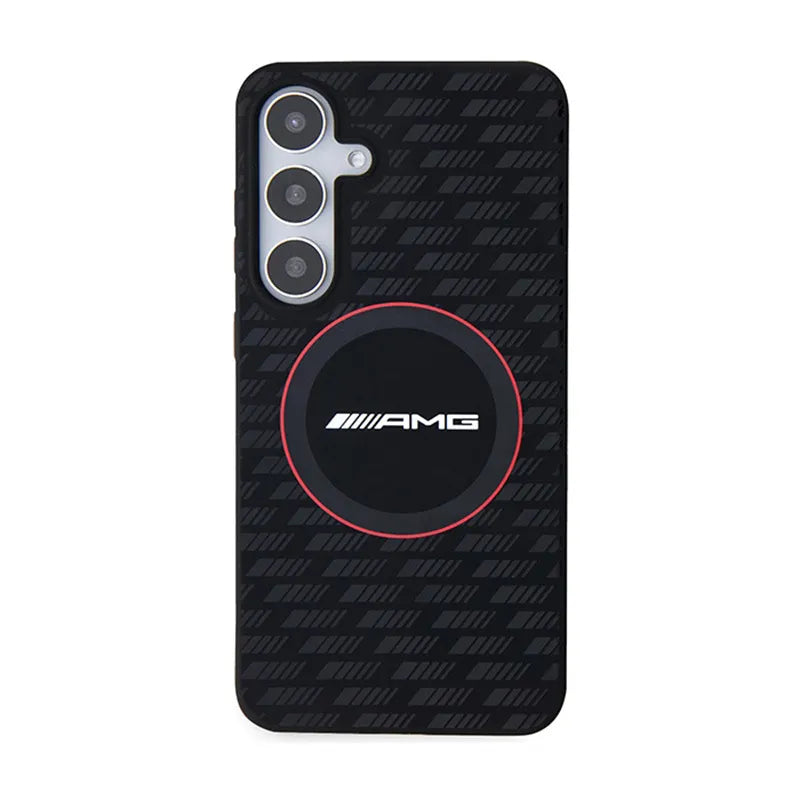 AMG silikono anglies rašto dėklas MagSafe - Samsung Galaxy S24+ (juodas)