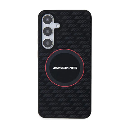 AMG silikono anglies rašto dėklas MagSafe - Samsung Galaxy S24+ (juodas)