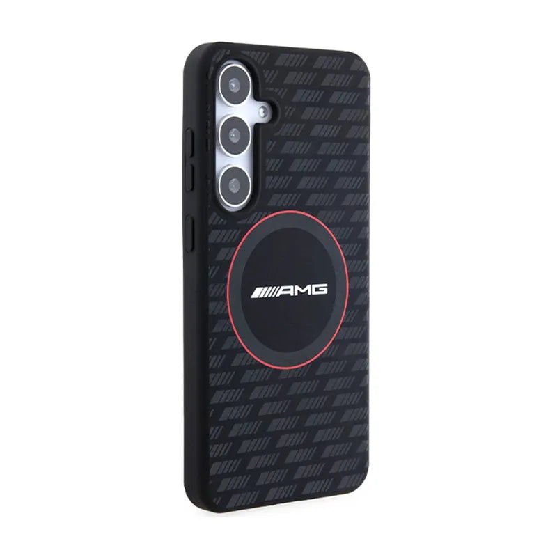 AMG silikono anglies rašto dėklas MagSafe - Samsung Galaxy S24+ (juodas)