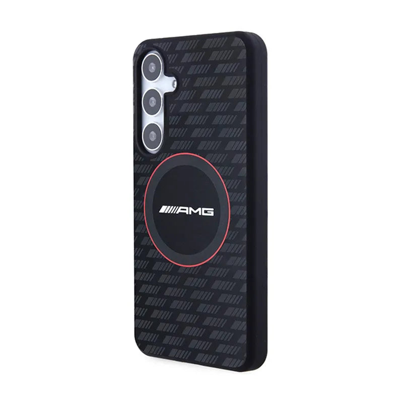 AMG silikono anglies rašto dėklas MagSafe - Samsung Galaxy S24+ (juodas)