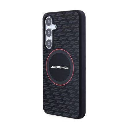 AMG silikono anglies rašto dėklas MagSafe - Samsung Galaxy S24+ (juodas)