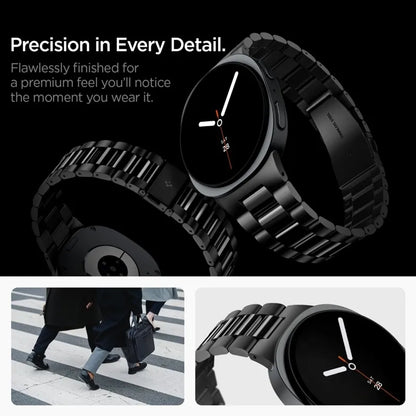 Apyrankė Spigen Modern Fit Band 316L, skirta Samsung Galaxy Watch 9 / 8 / 8 Classic 40 / 44 / 46 mm (juoda)