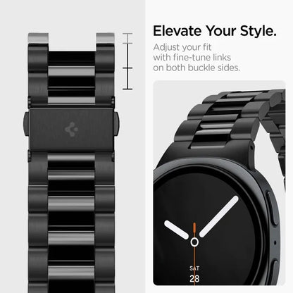 Apyrankė Spigen Modern Fit Band 316L, skirta Samsung Galaxy Watch 9 / 8 / 8 Classic 40 / 44 / 46 mm (juoda)