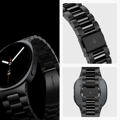 Apyrankė Spigen Modern Fit Band 316L, skirta Samsung Galaxy Watch 9 / 8 / 8 Classic 40 / 44 / 46 mm (juoda)