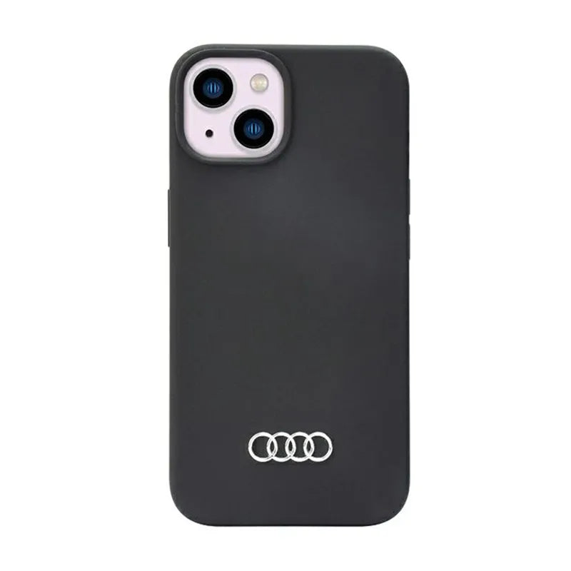 Audi silikoninis dėklas – dėklas, skirtas „iPhone 14“ (juodas)