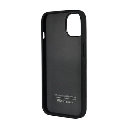 Audi sintetinės odos dėklas „iPhone 14“ (juodas)