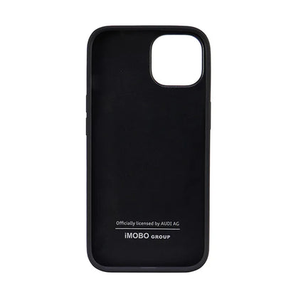 Audi sintetinės odos dėklas „iPhone 14“ (juodas)