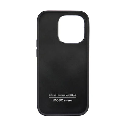 Audi sintetinės odos dėklas – iPhone 14 Pro (Juodas)