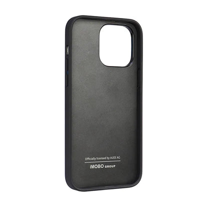 Audi sintetinis odos dėklas, skirtas „iPhone 14 Pro Max“ (juodas)
