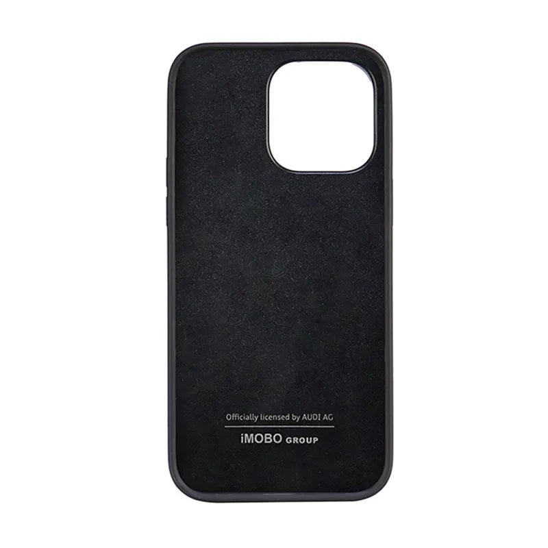 Audi sintetinis odos dėklas, skirtas „iPhone 14 Pro Max“ (juodas)