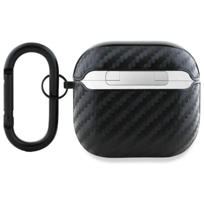 BMW Carbon Double Metal Logo - "AirPods 4" dėklas (juodas)
