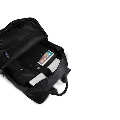 BMW Carbon Navy Stripe – 16 colių nešiojamojo kompiuterio kuprinė (juoda)
