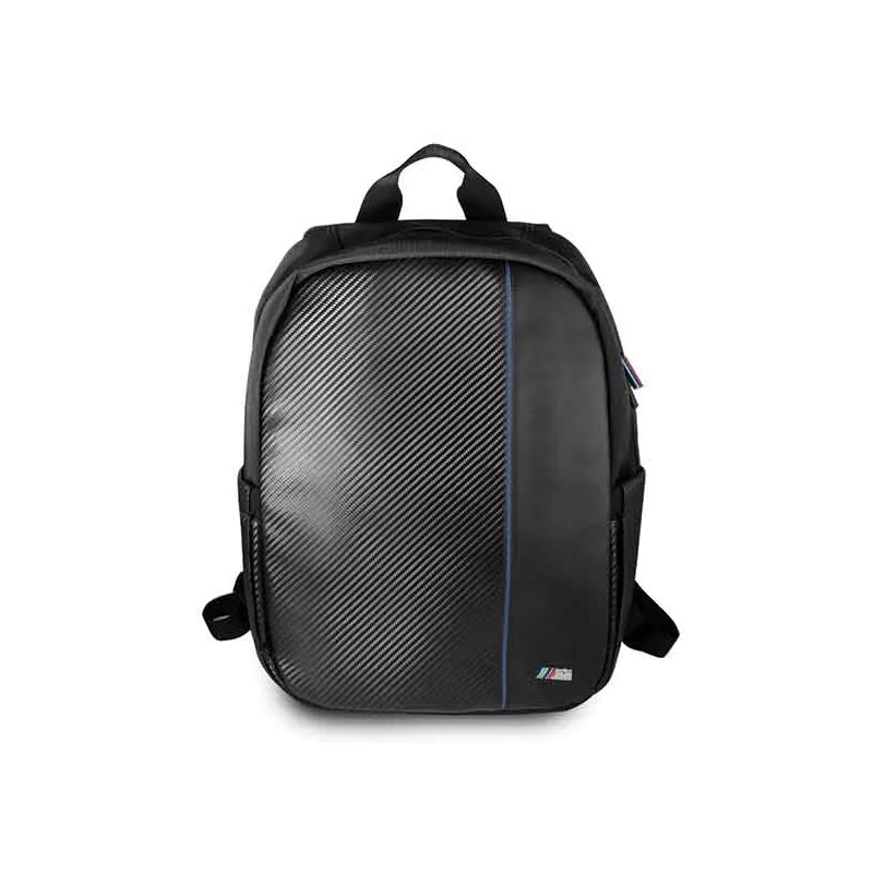 BMW Carbon Navy Stripe – 16 colių nešiojamojo kompiuterio kuprinė (juoda)