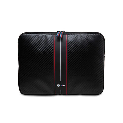 BMW Carbon Red Stripes Sleeve - dėklas 13" / 14" nešiojamajam kompiuteriui (juodas)