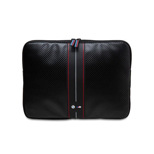 BMW Carbon Red Stripes Sleeve - dėklas 13" / 14" nešiojamajam kompiuteriui (juodas)