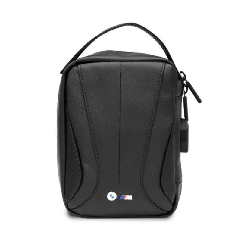 BMW Carbon&Perforated – krepšys / organizatorius su išoriniu USB prievadu (juodas)